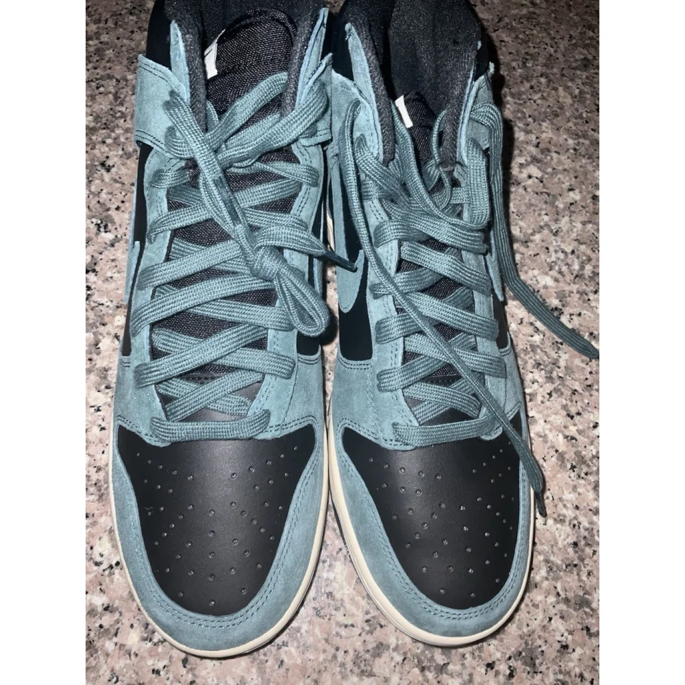 Size 12 - Nike Dunk High Black/Faded Spruce
